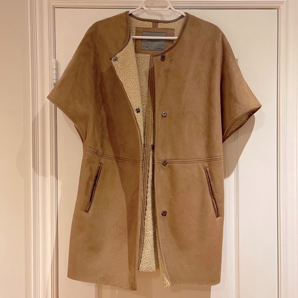 Zara Jackets & Blazers - ZARA SUEDE OVERCOAT